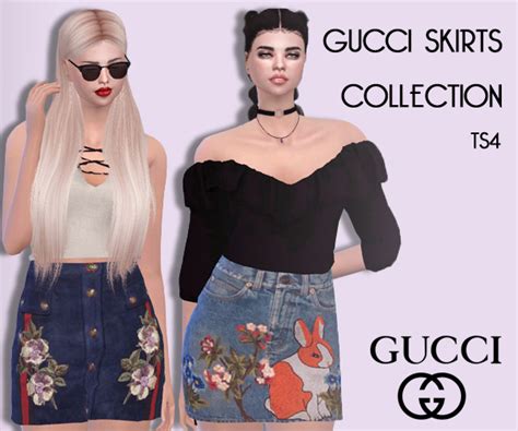 sims 4 gucci bandana woman|sims 4 gucci skirts.